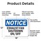 Signmission Exhaust Fan Shutdown On Off, 18 in W x Rectangle, Aluminum OS-2PACK-NS-A-1218-L-12210 - alternate 4
